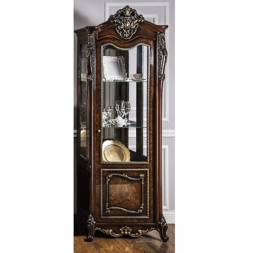 VITRINA GIOCONDA LUX RADACINA DE STEJAR 80X52X227CM