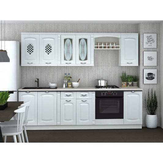 BUCATARIE KATIUSA MDF 2.6M, 1 RO, ALB