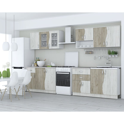 Set mobila bucatarie Paula S stejar k001/k002