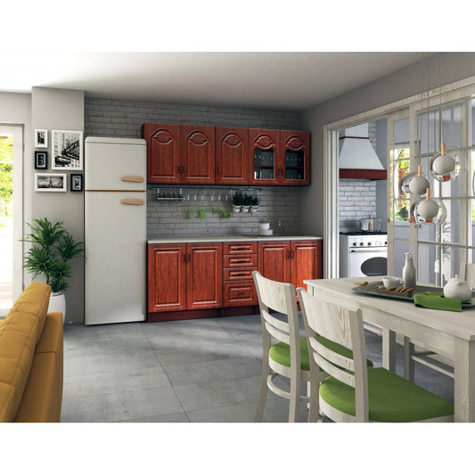 Bucatarie Tiulpan MDF calvados 2.0m blat intreg