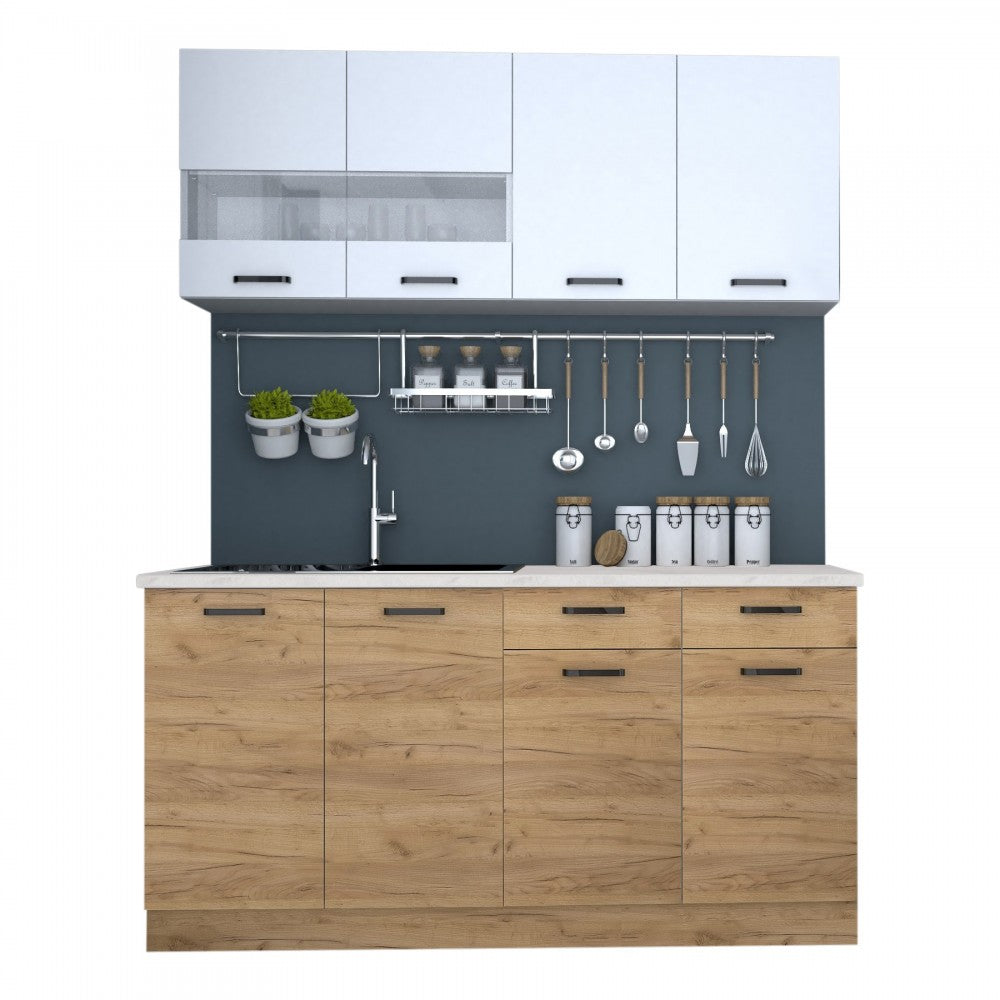 Bucatarie VIO 1.6M, 160x60x200cm,  stejar k003