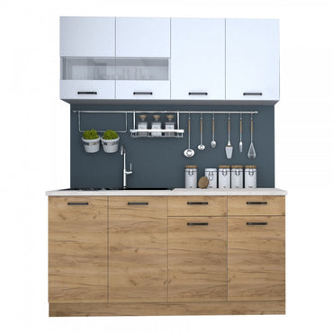 Bucatarie VIO 1.6M, 160x60x200cm,  stejar k003