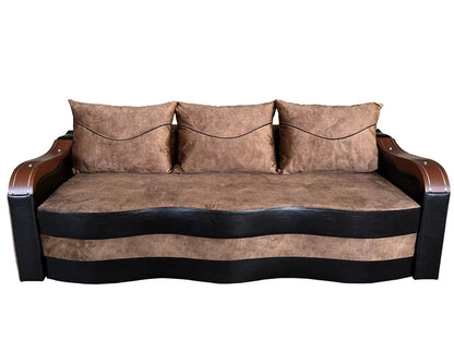 Canapea Extensibila Simona, 225x74x100 Cm, Paris Maro, Wenge