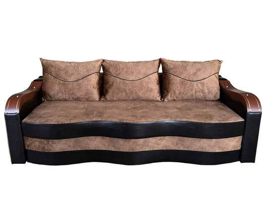 Canapea Extensibila Simona, 225x74x100 Cm, Paris Maro, Wenge