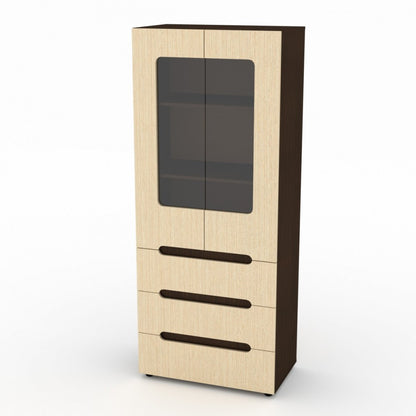 DULAP STIL-21, 80x46x195 WENGE+MESTEACAN